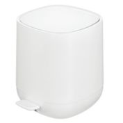 mDesign Modern 5L Plastic Step Trash Can Garbage Bin, with Liner