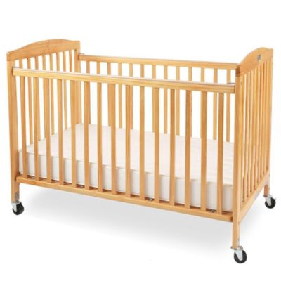 L.A. Baby The Full Size Wood Folding Crib-Natural - Natural
