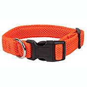 Pet Life &#39;Aero Mesh&#39; 360 Degree Dual Sided Comfortable And Breathable Adjustable Mesh Dog Collar (Orange-Small)