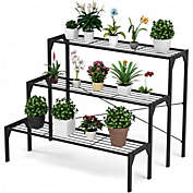 Costway 3 Tier Metal Heavy Modern for Multiple Plant Display Stand Rack