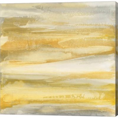 Great Art Now Grey and Gold by Chris Paschke 12-Inch x 12-Inch Canvas Wall Art