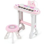 Costway 37-Key Kids Piano Keyboard Set Electronic Organ