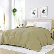 Lightweight Down-Alternative Comforter Ultra Soft Microfiber Essential Bedding by Heart & Home, Twin/TwinXL - Sage