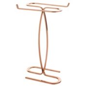 mDesign Metal Hand Towel Holder Stand for Bathroom Vanity Countertop