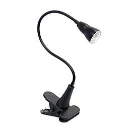 Elegant Designs Home Decorative 1W LED Gooseneck Clip Light Desk Lamp, Black