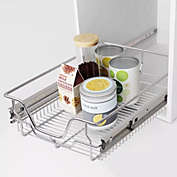 Home Life Boutique Pull-Out Wire Baskets 2 pcs Silver 15.7"