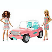BARBIE JEEP Cruiser Convertible Car Playset with 2 BARBIE DOLLS
