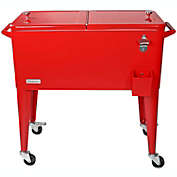 Pearington 80 qt. Red Chest Cooler with Bottle Opener