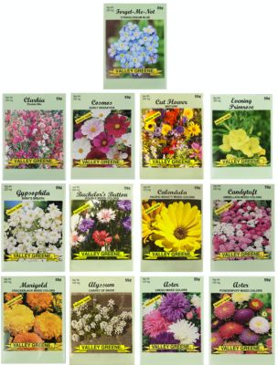 Set of 13 Flower Seeds - Perfect for Starting a Home Garden - Features Our Top Varieties - Made in the USA