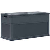 vidaXL Patio Storage Box 84.5 gal Anthracite