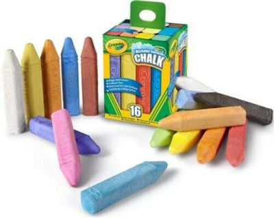 Crayola Sidewalk Chalk, Bucket of 16