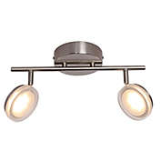 Xtricity - 2 Heads Ceiling Light with Integrated LED, 14.56 &#39;&#39; Width, From Anita Collection, Nickel