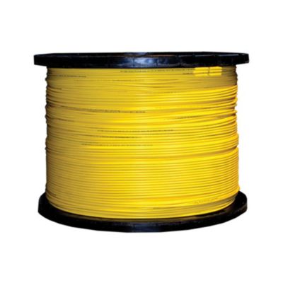Cable Wholesale 12 Fiber Indoor Distribution Fiber Optic Cable, Singlemode, 9/125, Yellow, Riser Rated, Spool, 1000 foot