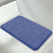 Kitcheniva Luxurious Absorbent Soft Fluffy Bath Mat Bathroom Shower Rug, Dark Blue