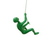 HomeRoots Decor 6 x 3 x 3 Resin Green Climbing Man - 358138
