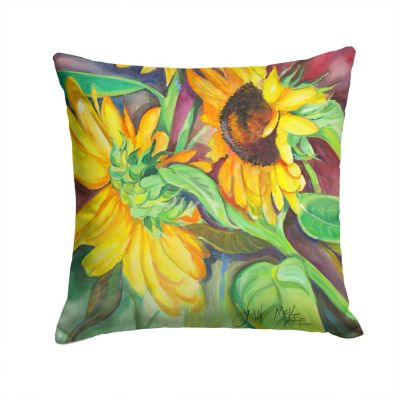Flower Power Art Sunflower Throw Pillow 18x18 Multicolor 
