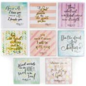 Paper Junkie 8 Pack Inspirational Christian Refrigerator Magnet Set with Bible Verses for Gifts, Whiteboard, Locker, Office (2.5 In)