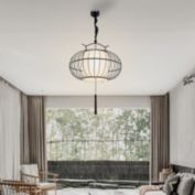 Infinity Merch Hanging Pendant Lamp Metal Retro Lighting Fixture 60cm