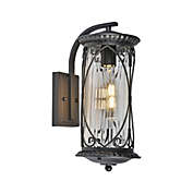 Xtricity - Outdoor Wall Light, 16.5&#39;&#39; Height, From the Montcalm Collection, Black
