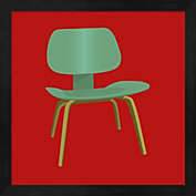 Great Art Now Mid Century Chair III by Posters International Studio 13-Inch x 13-Inch Framed Wall Art