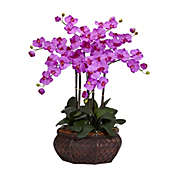 Nearly Natural Large Phalaenopsis Silk Flower Arrangement, Orchid