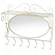 Accent Plus Mirrored Wall Shelf