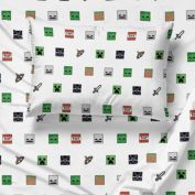 Saturday Park Minecraft Emblematic 100% Organic Cotton Sheet Set