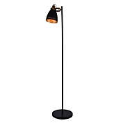 Xtricity - 1 Head Floor Lamp, 5 &#39;Height, From Parker Collection, Black