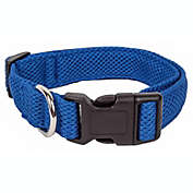 Pet Life &#39;Aero Mesh&#39; 360 Degree Dual Sided Comfortable And Breathable Adjustable Mesh Dog Collar (Blue-Large)