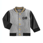 First Impressions Baby Boy&#39;s Cotton Bomber Jacket Black Size 6-9 Months