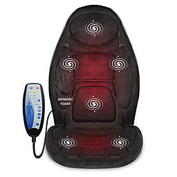 Snailax Memory Foam Massage Seat Cushion - Back Massager with Heat - 262M