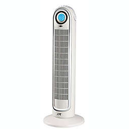 Sunpentown Remote Controlled Tower Fan with Ionizer, Timer, LCD Screen and Sleep Function