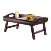 Winsome Sedona Bed Tray Curved Side Foldable Legs Large Handle