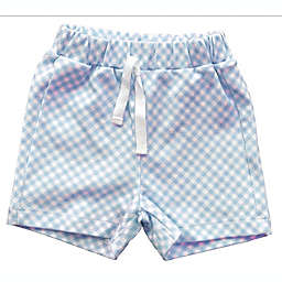 Pineapple Sunshine - Blue Gingham Shorts / 2T