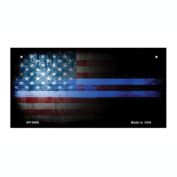 Smart Blonde American Flag Police Novelty Bicycle License Plate BP-9406