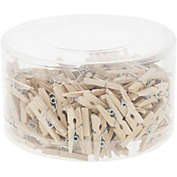 Bed Bath and Beyond 20 Wood Clothespins Rubber Tipped With Caddy 