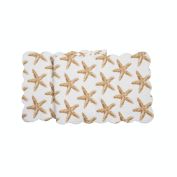 C&F Home Sandbridge Stars Table Runner Coastal Reversible Starfish Print 14" x 51" Beach Cotton Machine Washable Table Linen