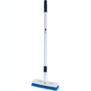 ELITRA Swivel Scrub Brush Adjustable Handle for Clean Tile Blue