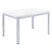 Monarch Specialties I 1041 Dining Table - 32&quot; X 48&quot; / White / Chrome Metal