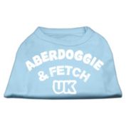 Mirage Pet Products Aberdoggie UK Screenprint Shirt Baby Blue Medium - 12" L