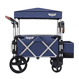 Keenz Push Pull 2-Child Baby Toddler Kids Wheeled Stroller