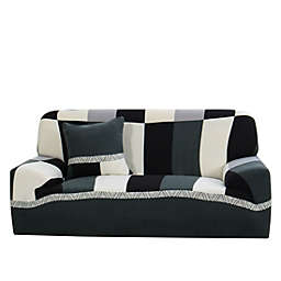 PiccoCasa Oriental Geometric Style Stretch Sofa Slipcover, 1Pc XL Sofa