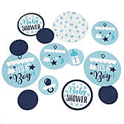 Big Dot of Happiness It&#39;s a Boy - Blue Baby Shower Giant Circle Confetti - Party Decorations - Large Confetti 27 Count