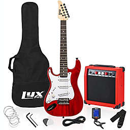 LyxPro 36 Inch Electric Guitar and Kit for Kids with 3/4 Size Beginner's Guitar, Amp, Six Strings, Two Picks, Shoulder Strap, Digital Clip On Tuner, Guitar Cable and Soft Case Gig Bag