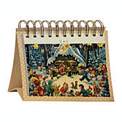 Korsch Advent Tabletop Seasonal Decorative 24 Day Countdown to Christmas Flip Calendar