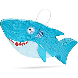 Blue Panda Blue Shark Pinata for Under the Sea Birthday Party Decorations (Small, 16.6 x 6.5 In)
