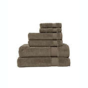 Classic Turkish Towels Genuine Cotton Soft Absorbent Amadeus 6 Piece Set, 2 Bath Towels, 2 Hand Towels, 2 Washcloths