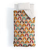 Deny Designs Cat Coquillette Rainbow Watercolor Retro Palette Comforter