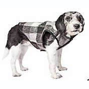 Pet Life &#39;Black Boxer&#39; Classical Plaided Insulated Dog Coat Jacket (X-Large)