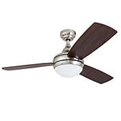 Honeywell 44 inch Sauble Beach Brushed Nickel Indoor Ceiling Fan with Light
